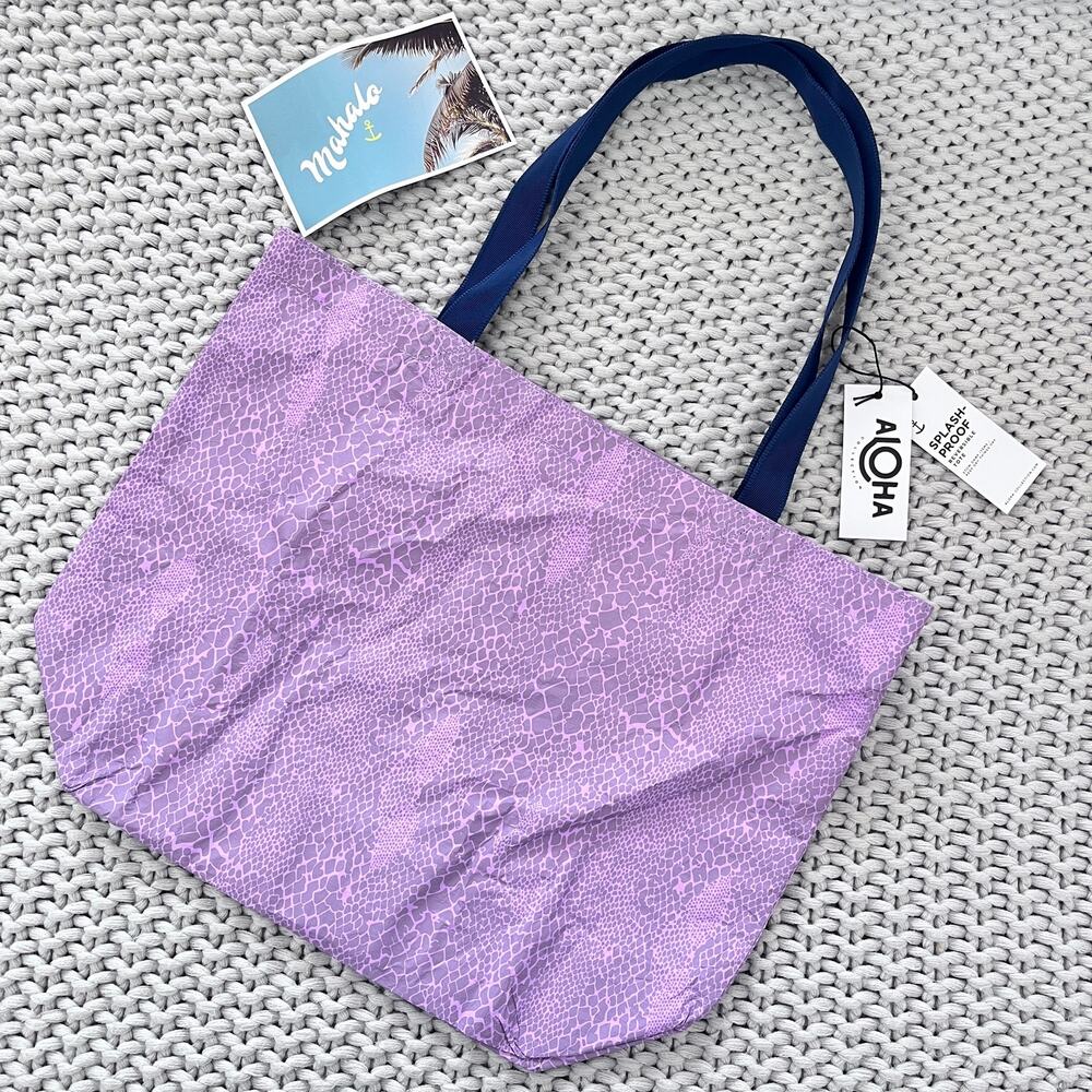 Aloha Collection• Reversible Tote in PYTHON AMETHYST